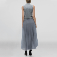 Elastic waist blue hot sale casual fashion women's long skirt - Image 3
