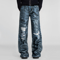 3D digital printing loose straight jeans for men - Image 5