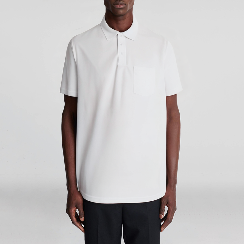 High Quality Fitted Men's V-Neck Polo T-Shirt