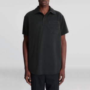 Navy Men's Cotton Towel Pocket Short Sleeve T-Shirt